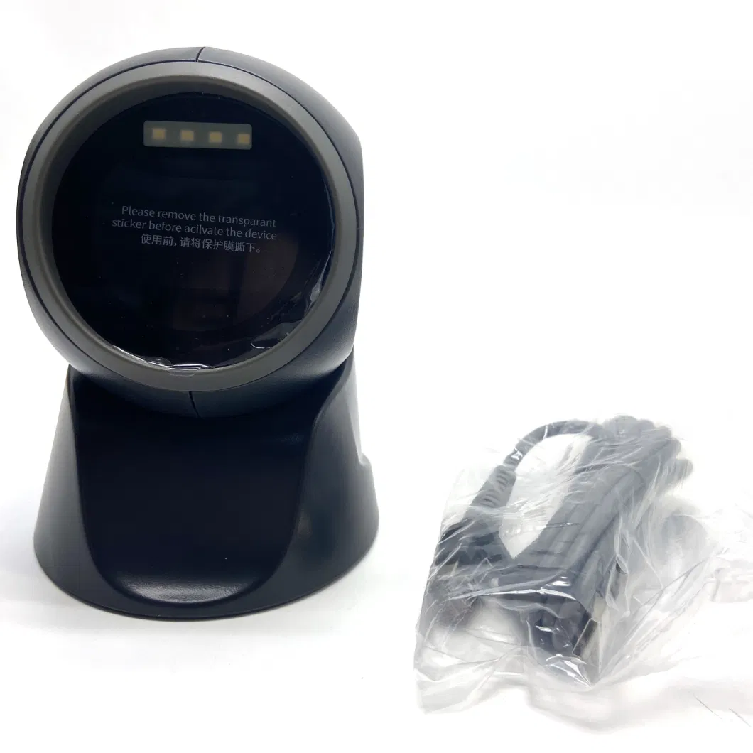 Desktop 2D Red Light Barcode Scanner